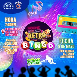 Noche Retro con Bingo - Adultos (Entrada + 1 Cartón)